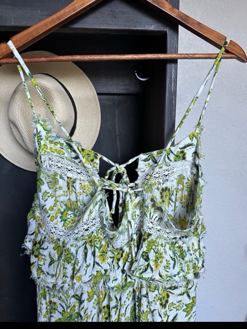 Free People Ruffle Cami Mini Dress Size Medium - Picture 7 of 10
